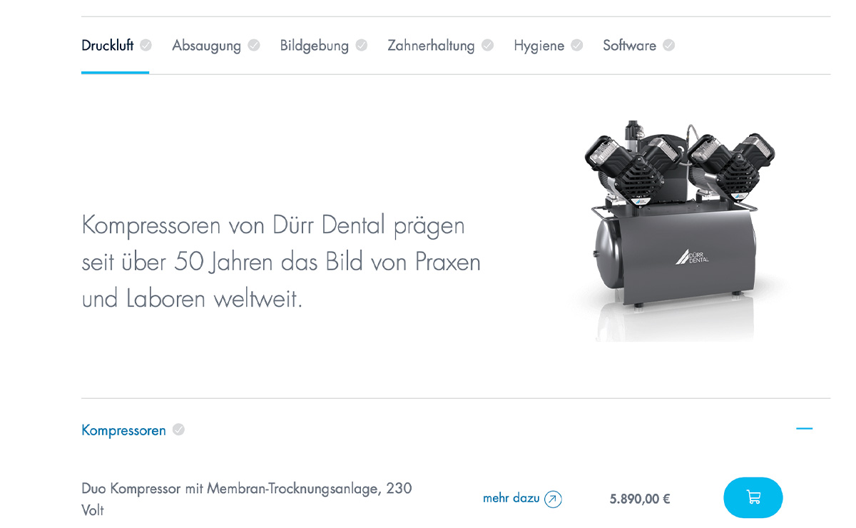 Konfigurator für Kompressoren