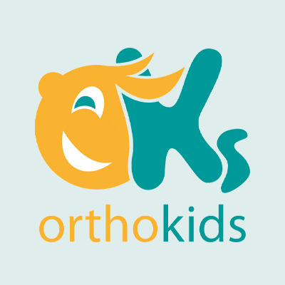 Animation des Orthokids Logos, das lächelt.